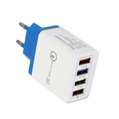 USB Charger Quick Charge 3.0 4 Phone Adapter For Tablet Portable Wall Mobile Charger Fast Charger.
