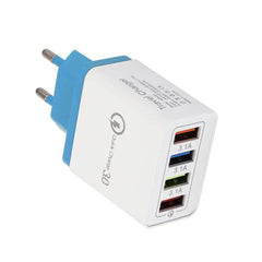 USB Charger Quick Charge 3.0 4 Phone Adapter For Tablet Portable Wall Mobile Charger Fast Charger.