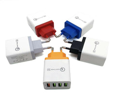 USB Charger Quick Charge 3.0 4 Phone Adapter For Tablet Portable Wall Mobile Charger Fast Charger.
