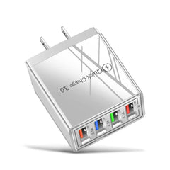 USB Charger Quick Charge 3.0 4 Phone Adapter For Tablet Portable Wall Mobile Charger Fast Charger - Charge Hub X