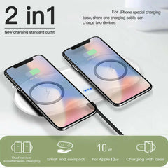 Fast Charge Wireless Dual Phone Charger - Charge Hub X