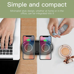 Fast Charge Wireless Dual Phone Charger - Charge Hub X